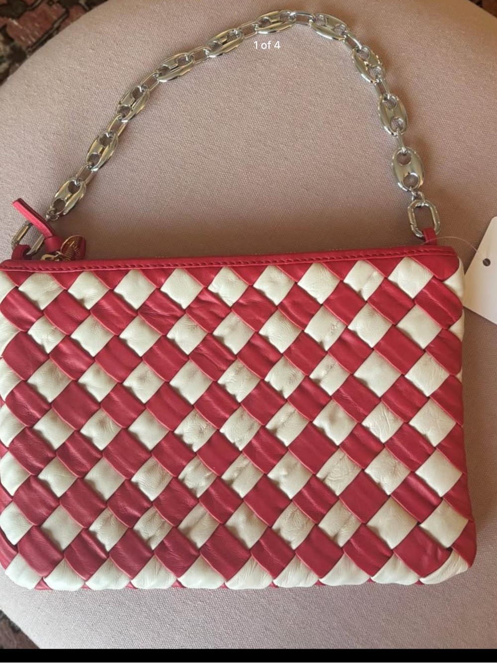 clare V
Woven Leather Chain Shoulder Bag â New With Tags
Fun statement bag